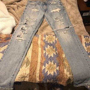 American eagle slim destroyed jeans